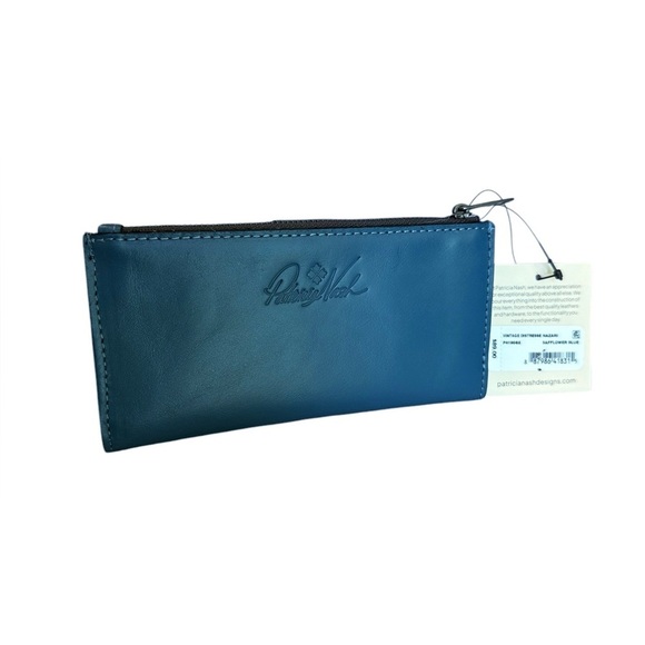 Patricia Nash Blue Leather Nazari Wallet - Picture 2 of 6
